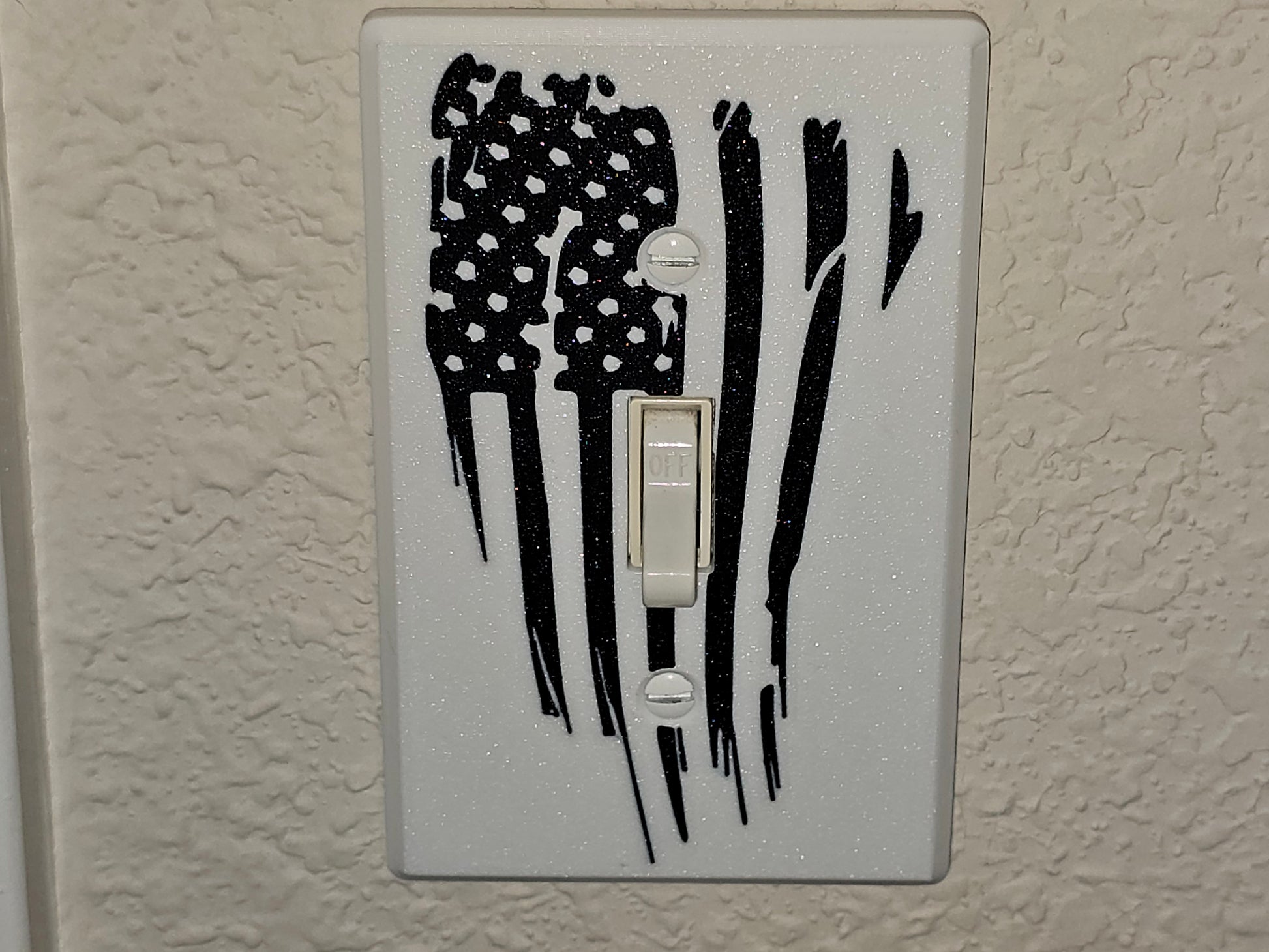 1 Gang American Flag Light Switch